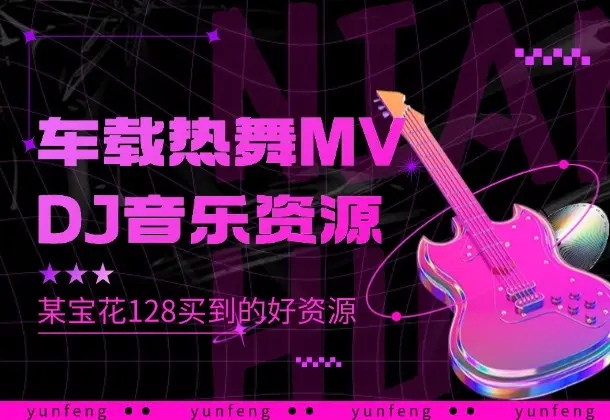车载热舞MV，DJ音乐资源，某宝花128买到的好资源-码小屋资源库
