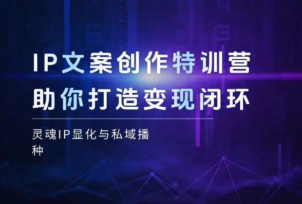 IP文案创作特训营，灵魂IP显化与私域播种，助你打造变现闭环_云峰项目库