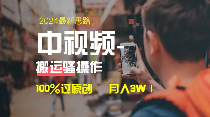 中视频新思路，双重去重100%过原创，一键分发多平台变现，简单无脑，日入1000+_云峰项目库