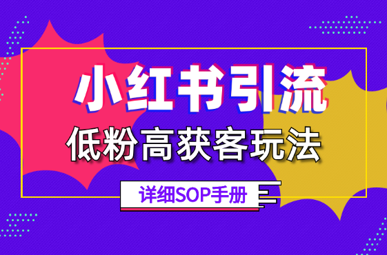 小红书低粉高获客玩法，每月精准「引流高客」800+【图文】_云峰项目库