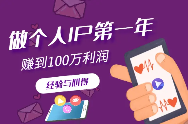 做个人IP第一年，赚到100万利润，我的经验与心得【图文】_云峰项目库