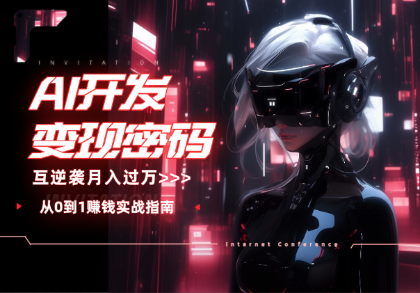 解锁AI开发变现密码，小白逆袭月入过万，从0到1赚钱实战指南_云峰项目库
