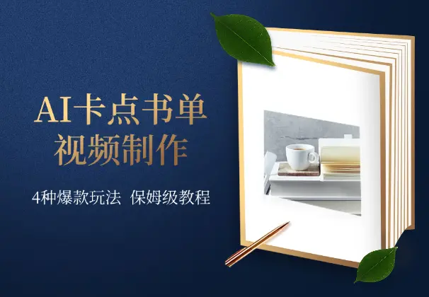 AI卡点书单视频制作，4种爆款玩法，保姆级教程_云峰项目库
