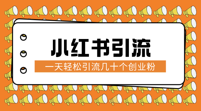 拆解小红书一天轻松引流几十个创业粉教程_云峰项目库