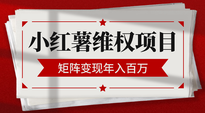 小红薯维权项目：矩阵变现年入百万，我是怎么操盘的【图文】_云峰项目库