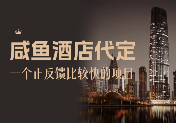 咸鱼酒店代定项目，一个正反馈比较快的项目_云峰项目库