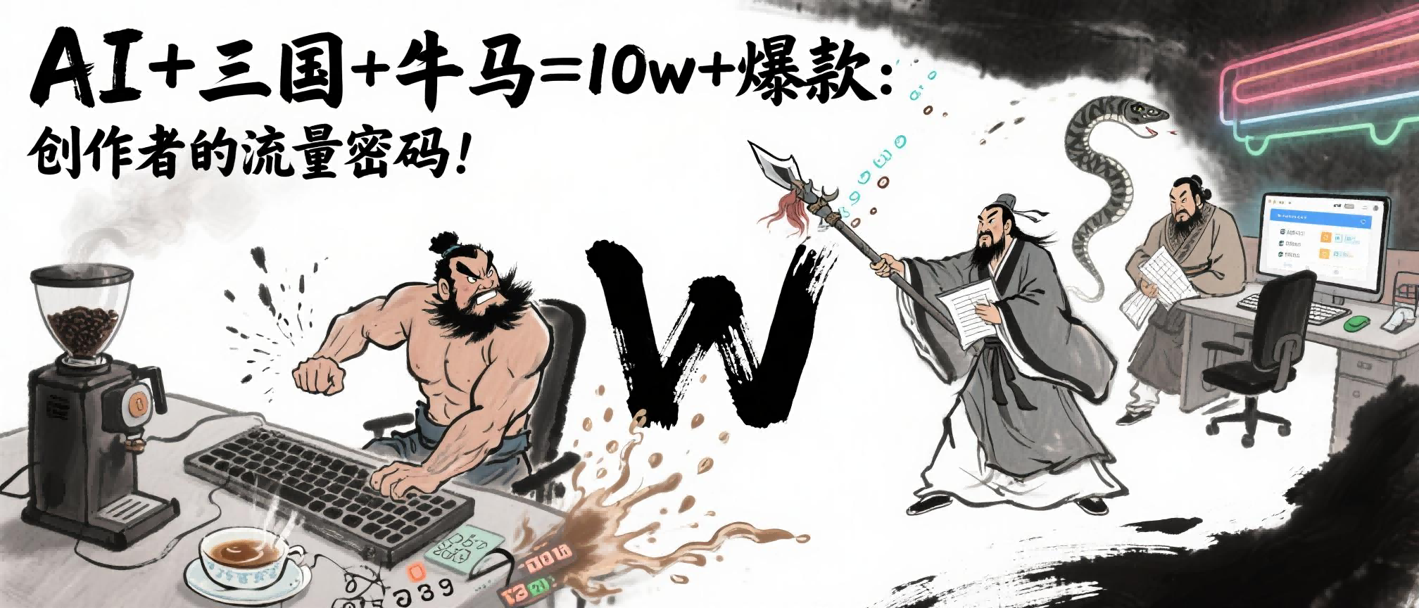 AI+三国+牛马=10w+爆款：创作者的流量密码！_云峰项目库